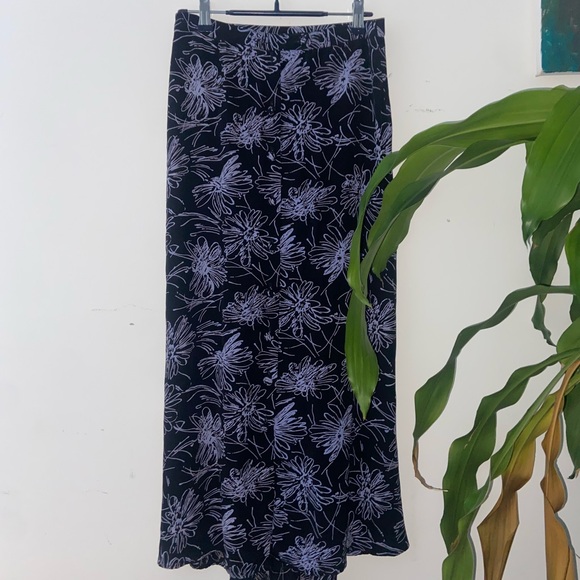 1990s bohemian grunge alt maxi button down skirt - Picture 1 of 3